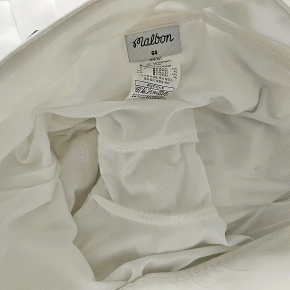 Malbon Golf White Pleated Logo Mini Skirt - Picture 8 of 8